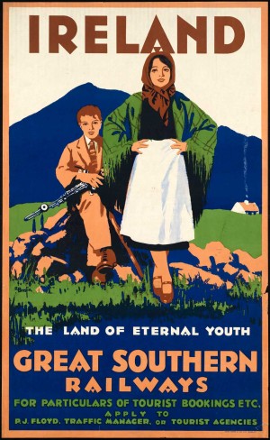 Ireland Vintage Travel Poster